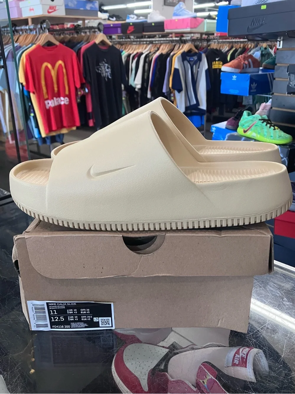 Nike Calm Slide Sesame Size 11